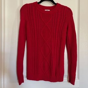 Old Navy, red knitted sweater